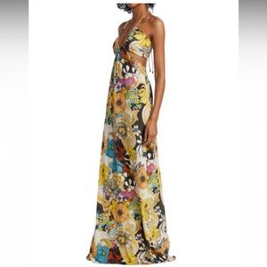 ALEXIS - Cassandra Floral Cutout Maxi Dress